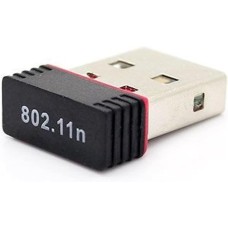  محول صغير USB لاسلكي لشبكة واي فاي وبطاقة لشبكة محلية لاسلكية 802.11n 